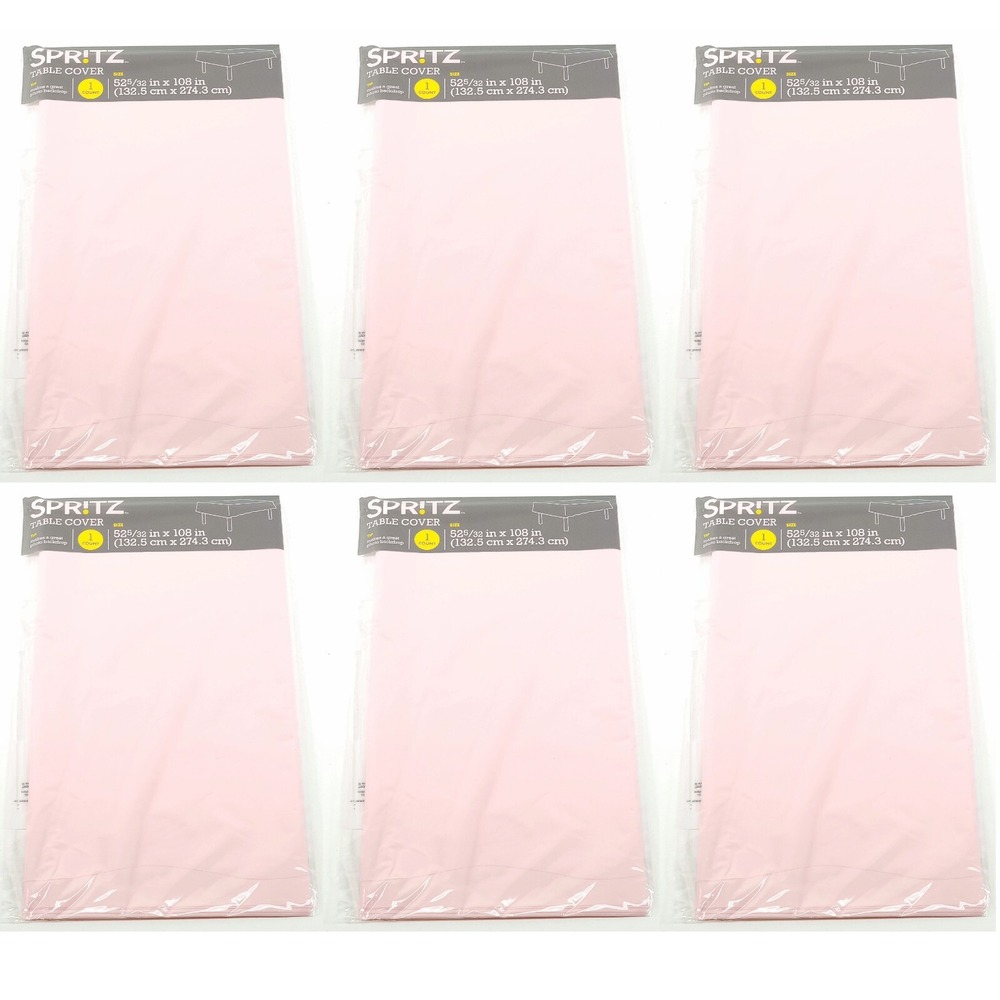 6 Spritz Table Covers Photography Backdrop Pink Rectangular 52" x 108" Brand New